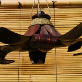 Palmblad hanglamp groot