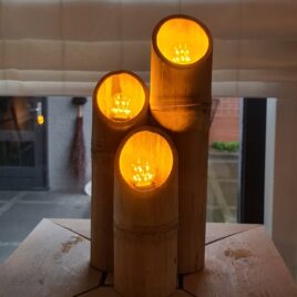 Lamp pure bamboo trio
